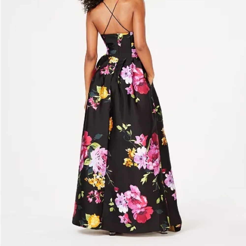 BCX Floral Black Maxi Dress - Picture 4 of 4